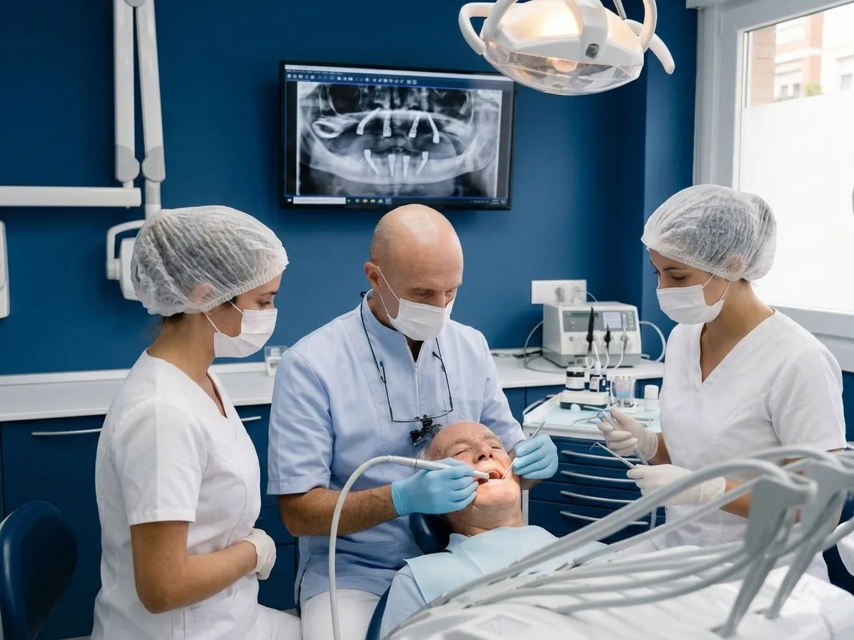 3 Passo: Mettiamo gli impianti e i denti provvisori (in un solo giorno)*